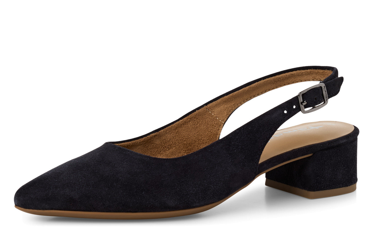 Georgie Slingback Sandals / Navy Blue