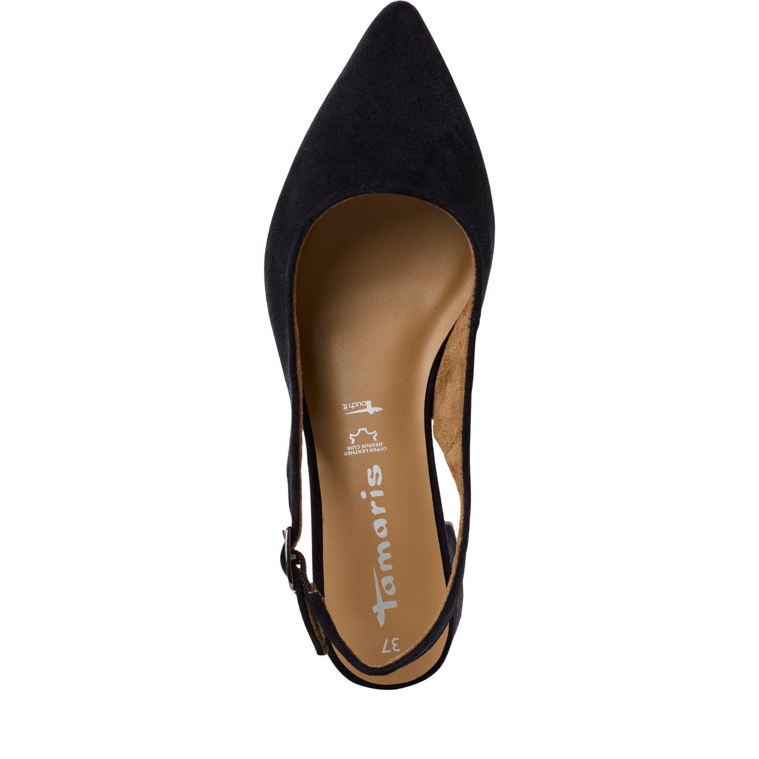 Georgie Slingback Sandals / Navy Blue