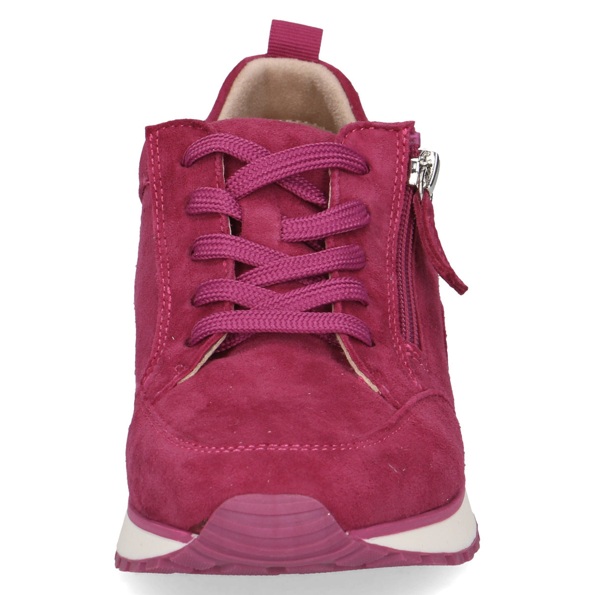 Fuchsia Suede Sneakers