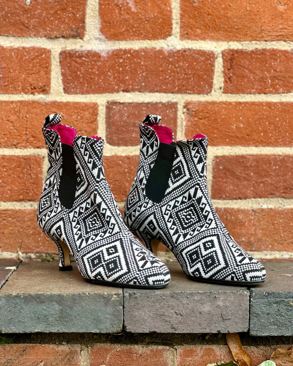 Mosaic Pattern Pixie Boots - LAST PAIR!