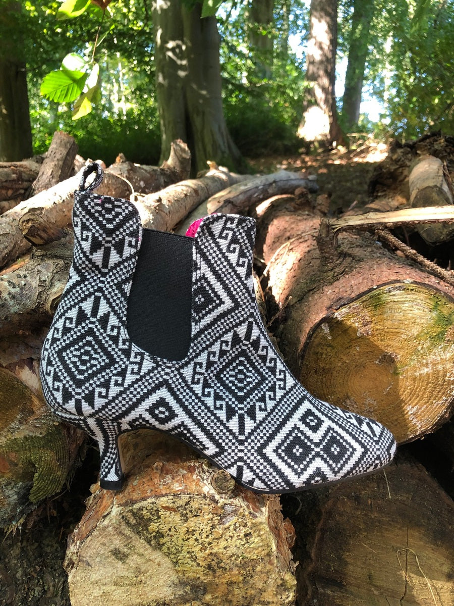 Mosaic Pattern Pixie Boots - LAST PAIR!