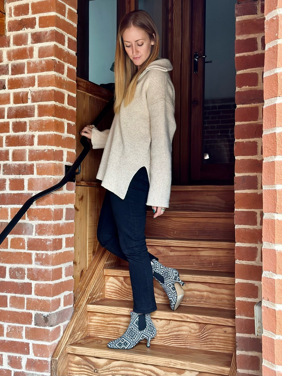 Mosaic Pattern Pixie Boots - LAST PAIR!