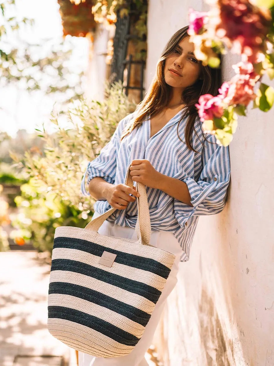 Seabreeze Striped Tote