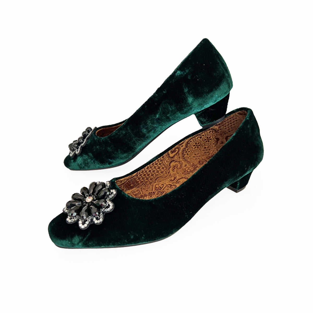Green Opera Court Shoes