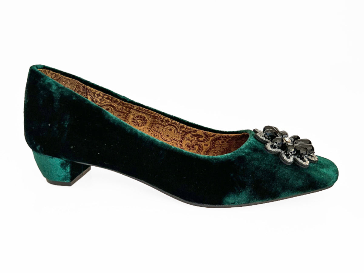 Green Opera Court Shoes