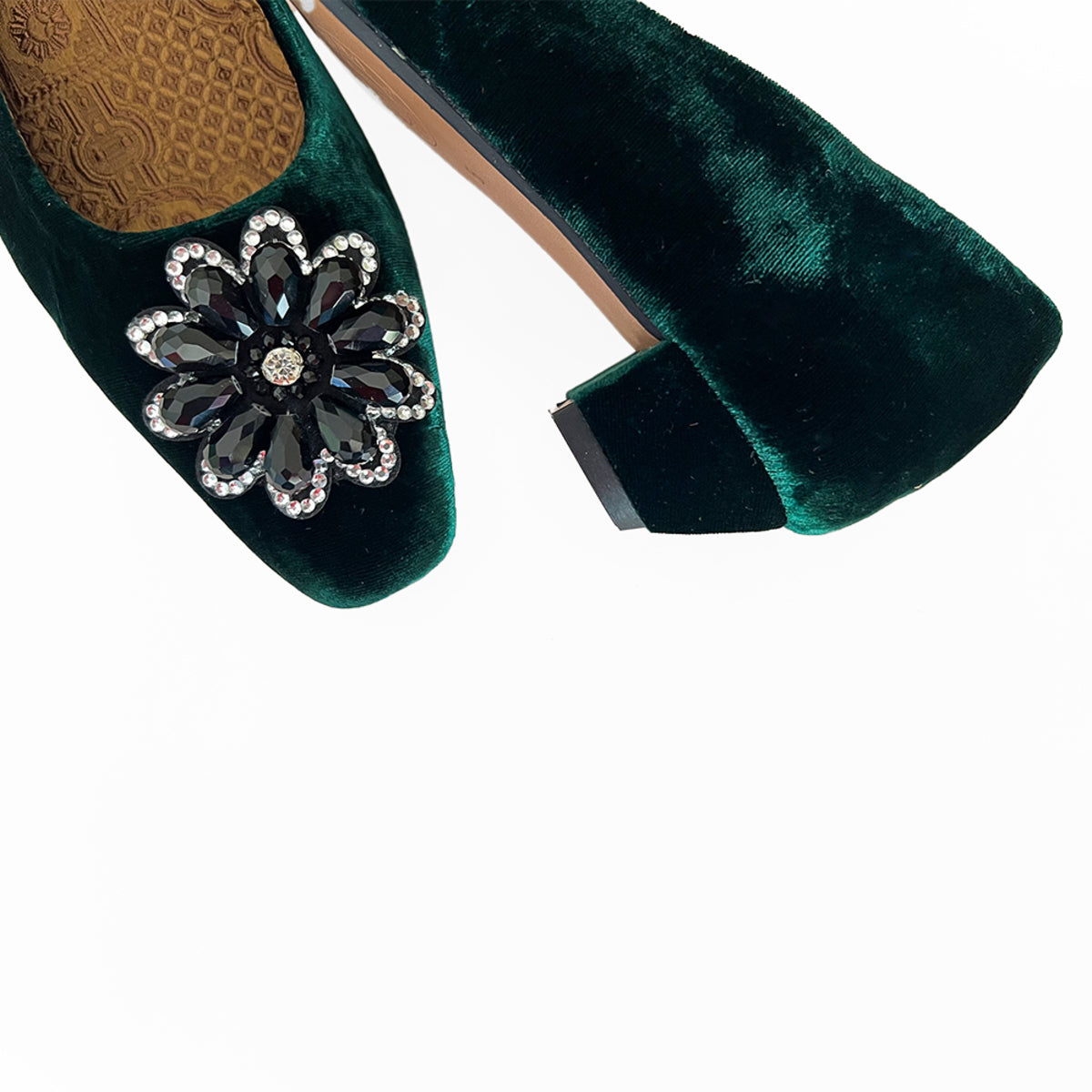 Green Opera Court Shoes