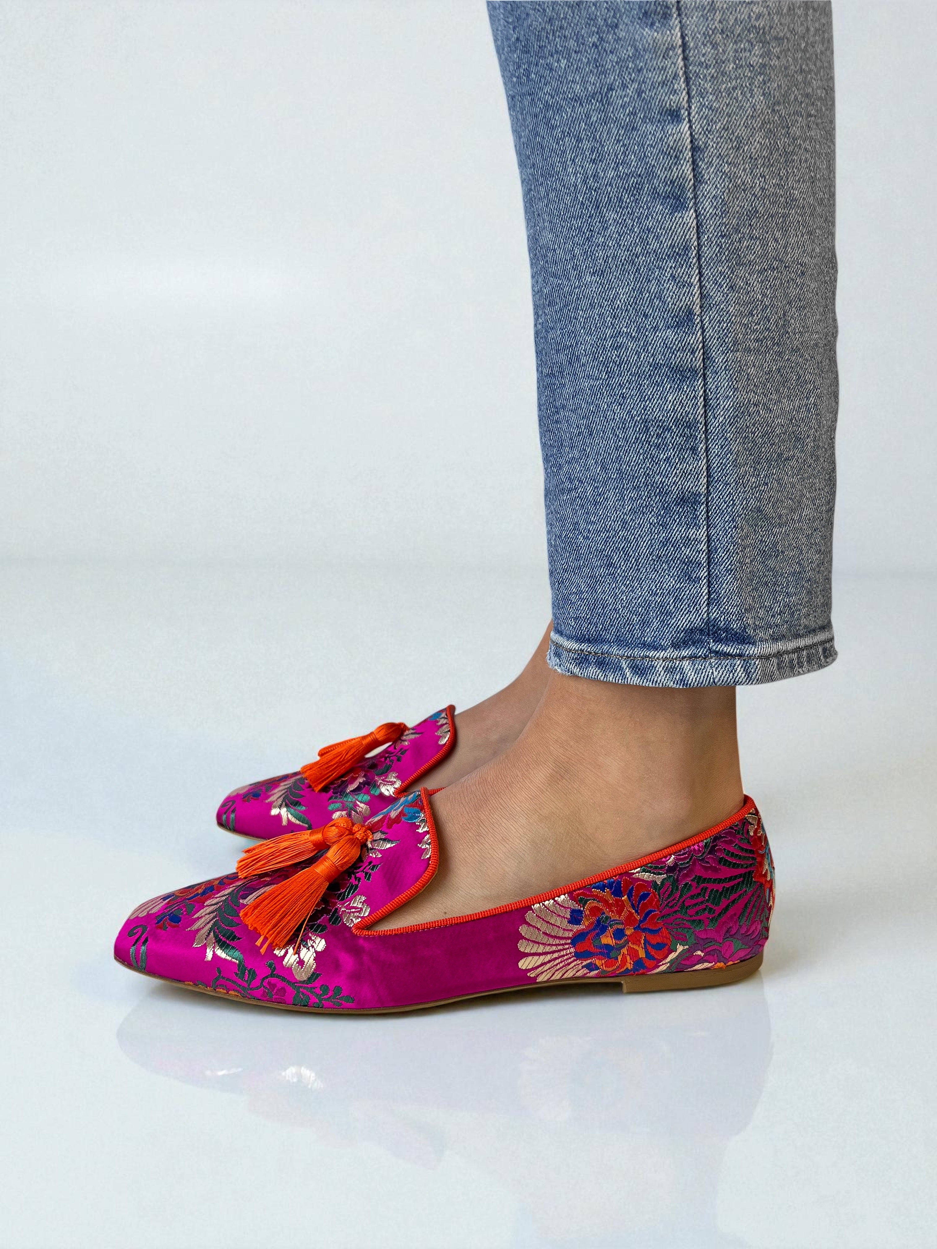 Versailles Loafers - Cerise
