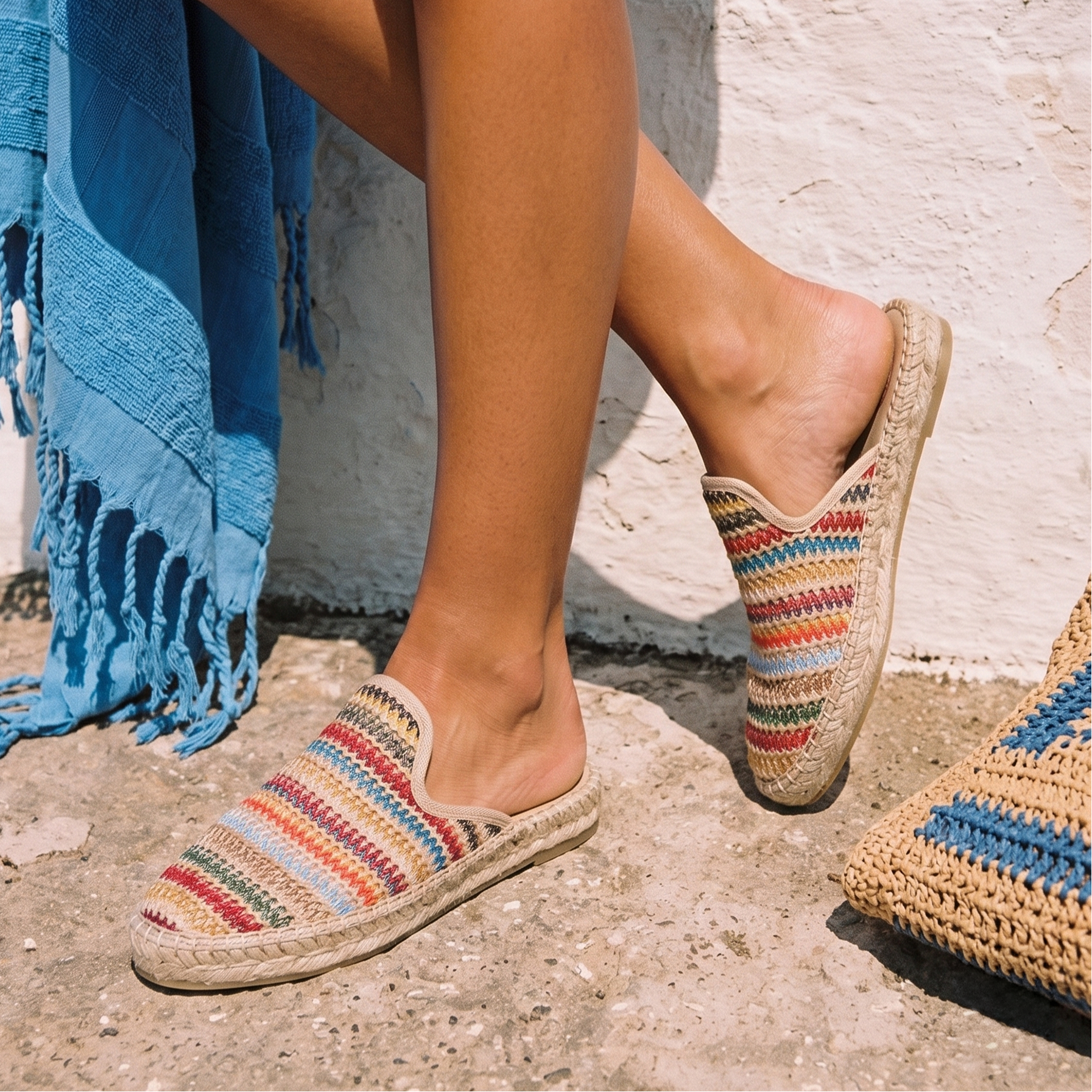 Bright Beach Mules