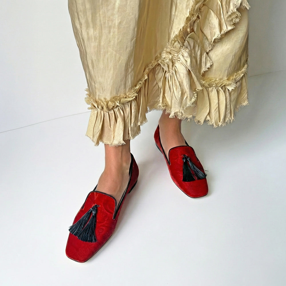 Firenze Burnt-Orange Loafers