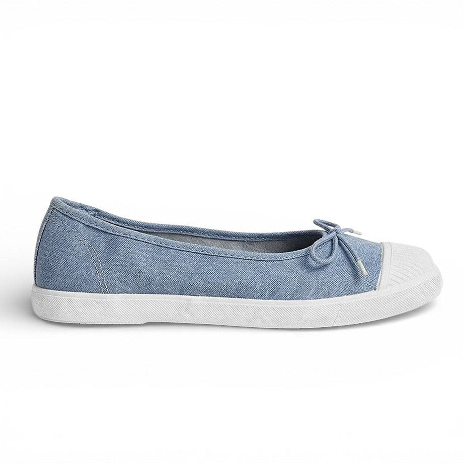 Canvas Ballet Flats / Cornflower