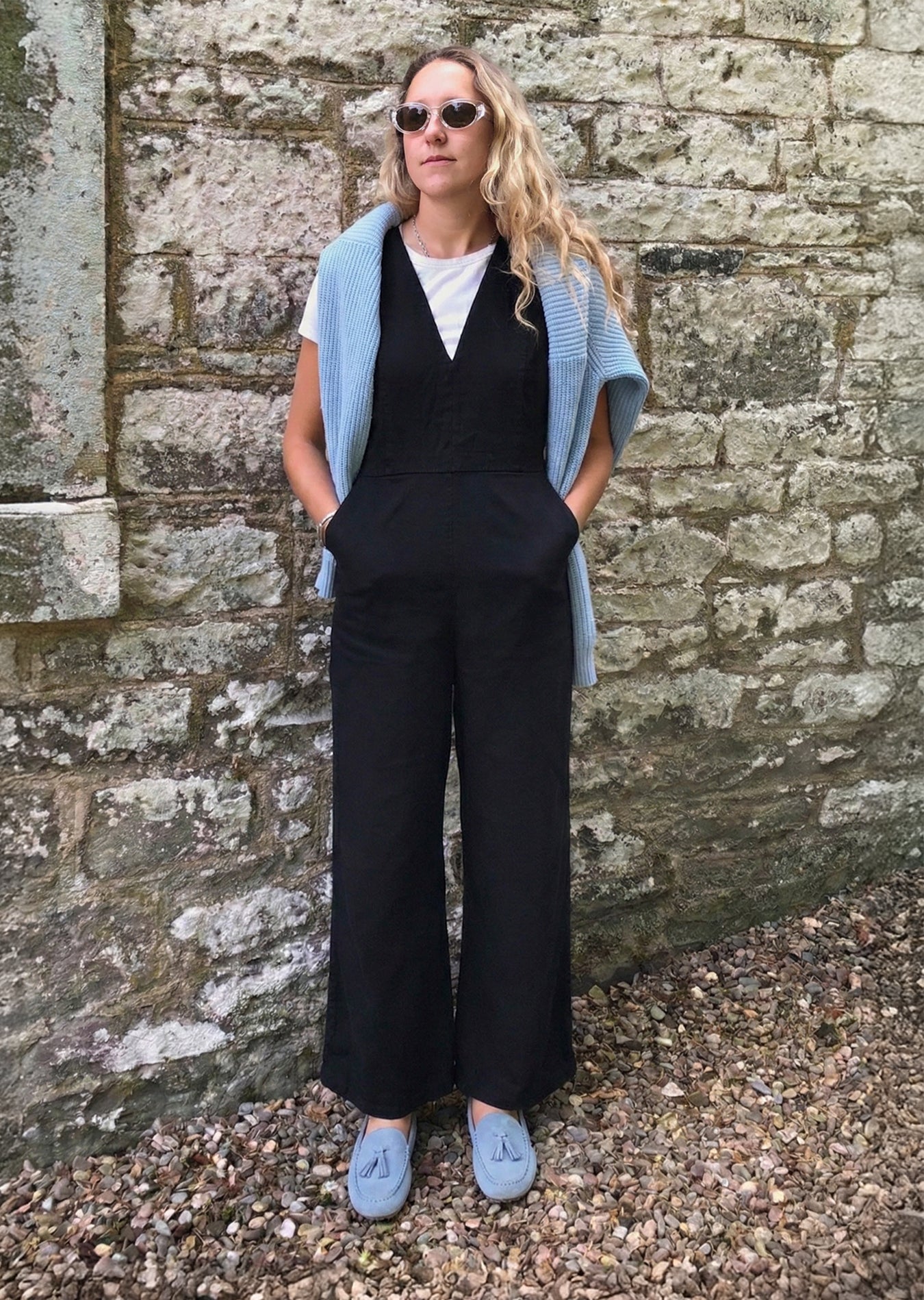 Luca Driving Loafer / Baby Blue