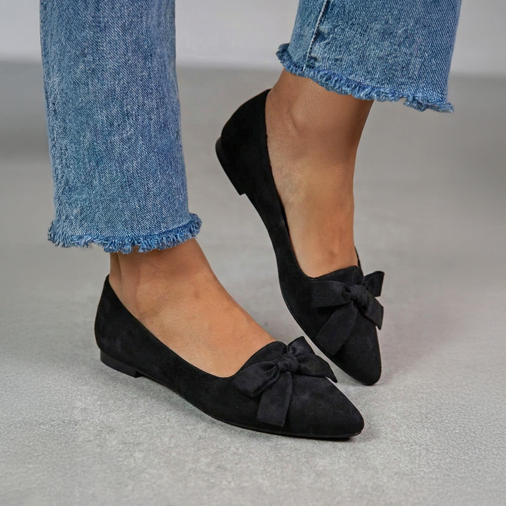 Bella Bow Flats / Black