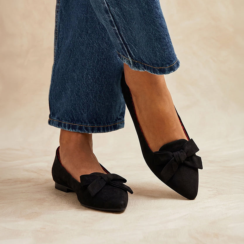 Bella Bow Flats / Black