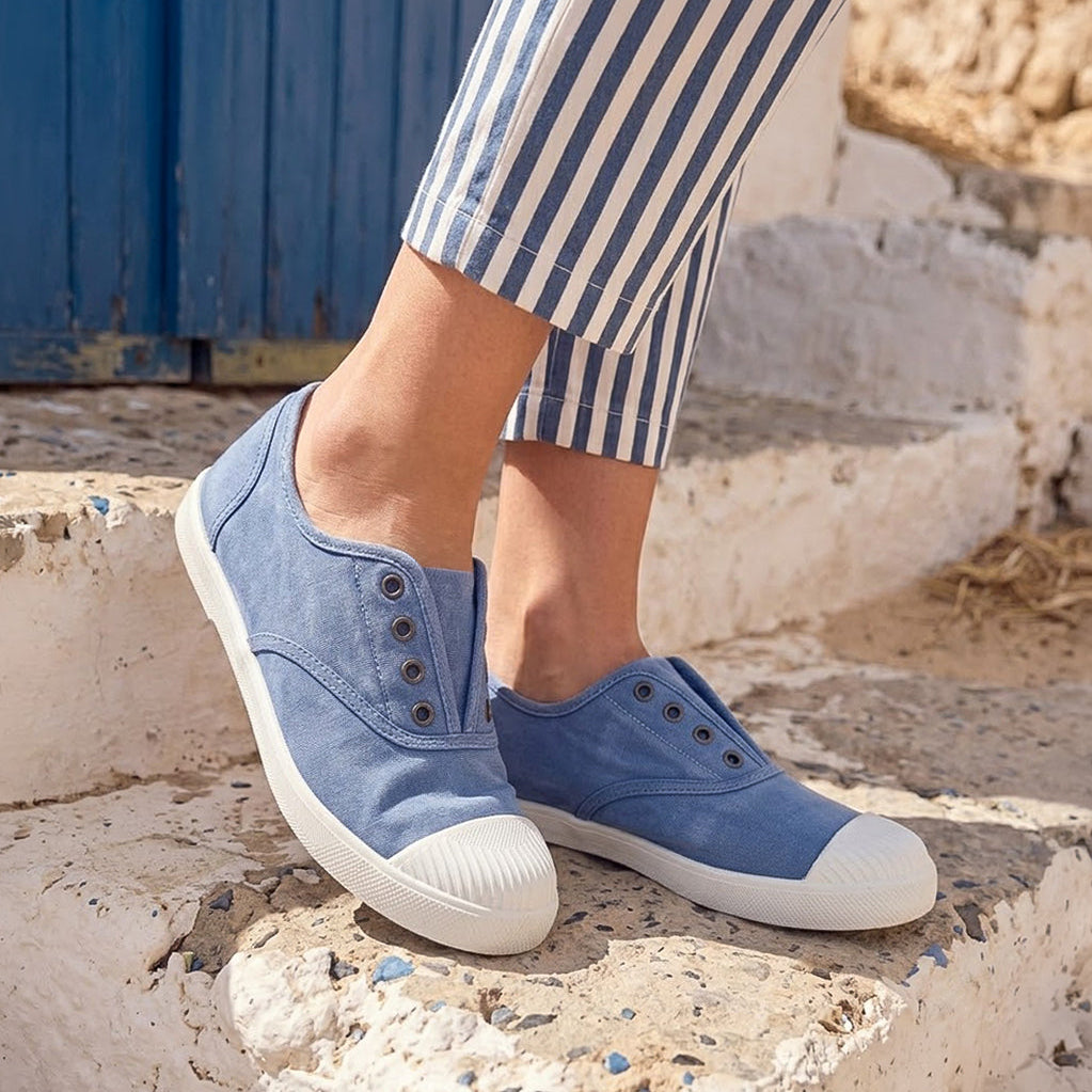 Summer Plimsolls / Celeste Blue