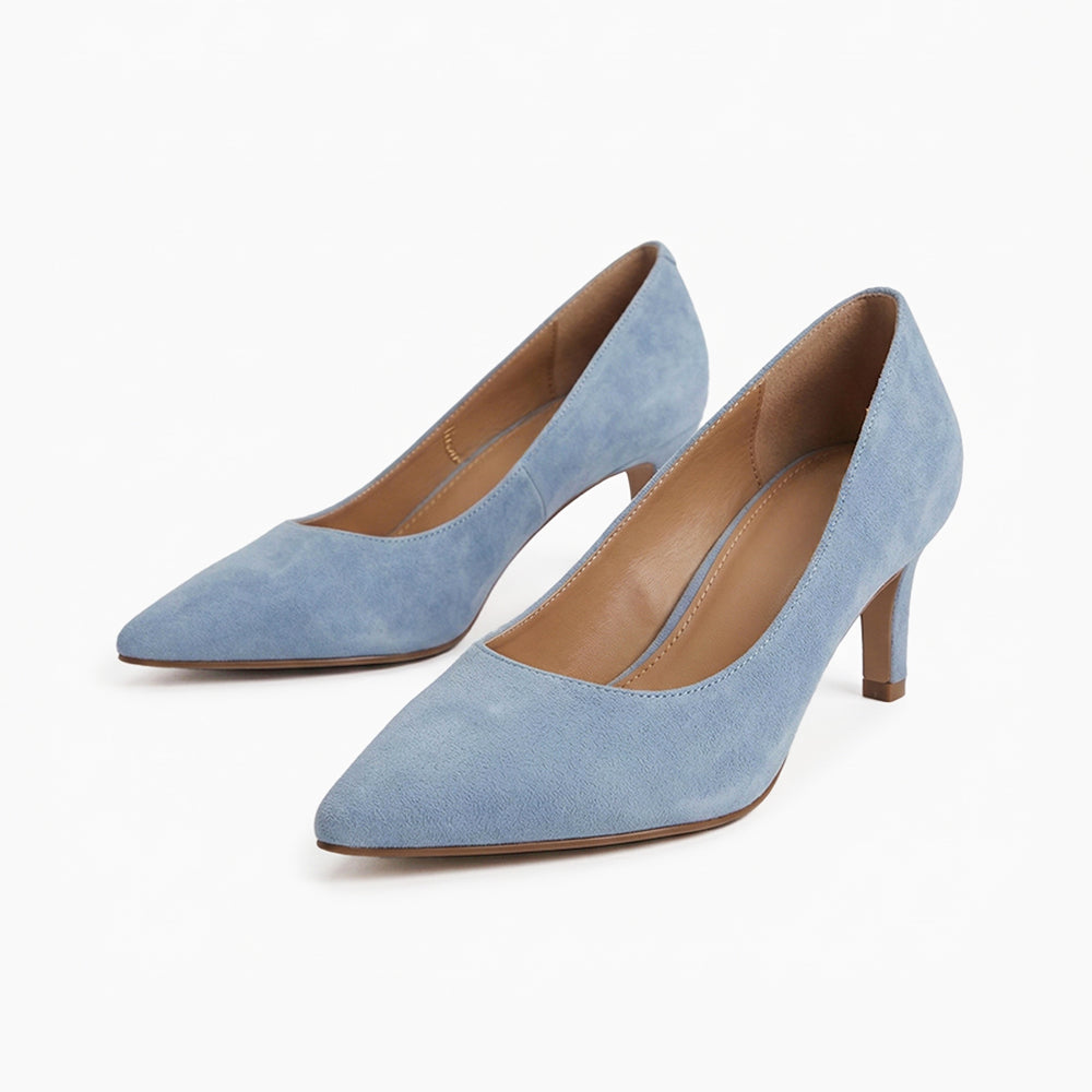 Classic Pale Blue Court Shoes