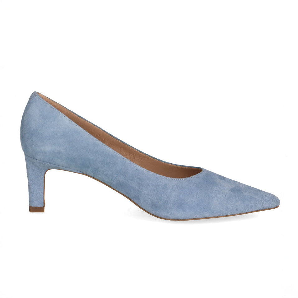 Classic Suede Court Shoes / Sky Blue