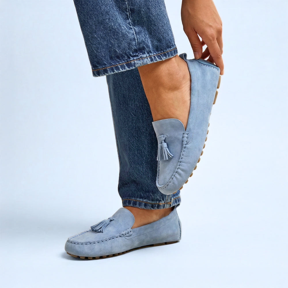 Luca Driving Loafer / Baby Blue