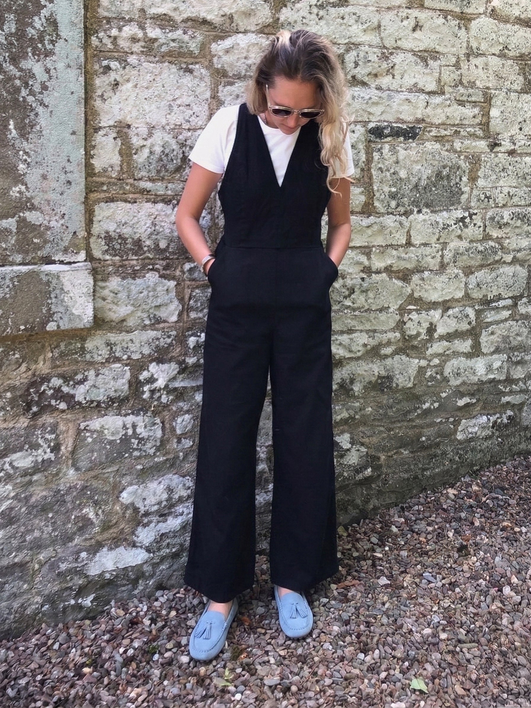 Luca Driving Loafer / Baby Blue