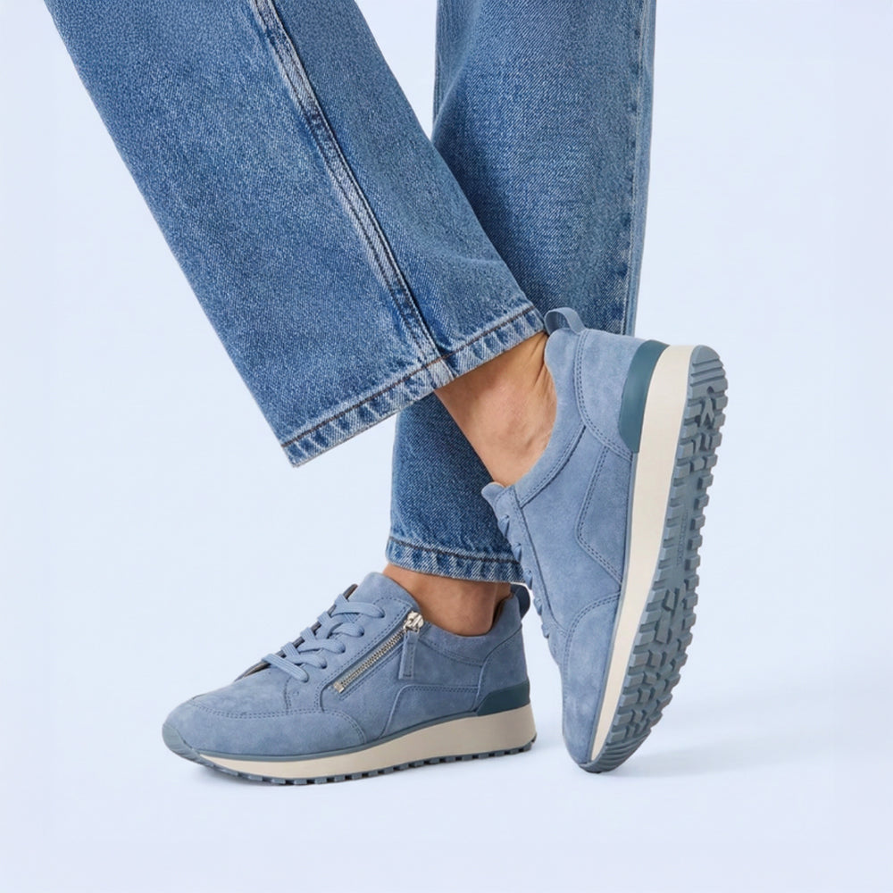 Blue Suede Sneakers