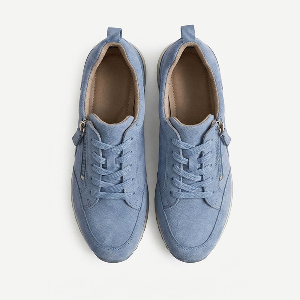 Blue Suede Sneakers