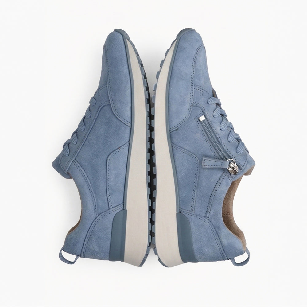 Blue Suede Sneakers