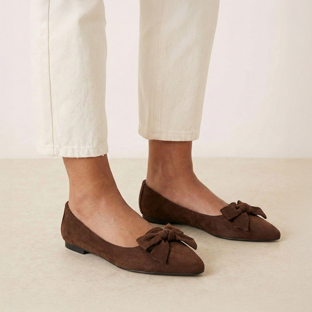 Bella Bow Flats / Chocolate