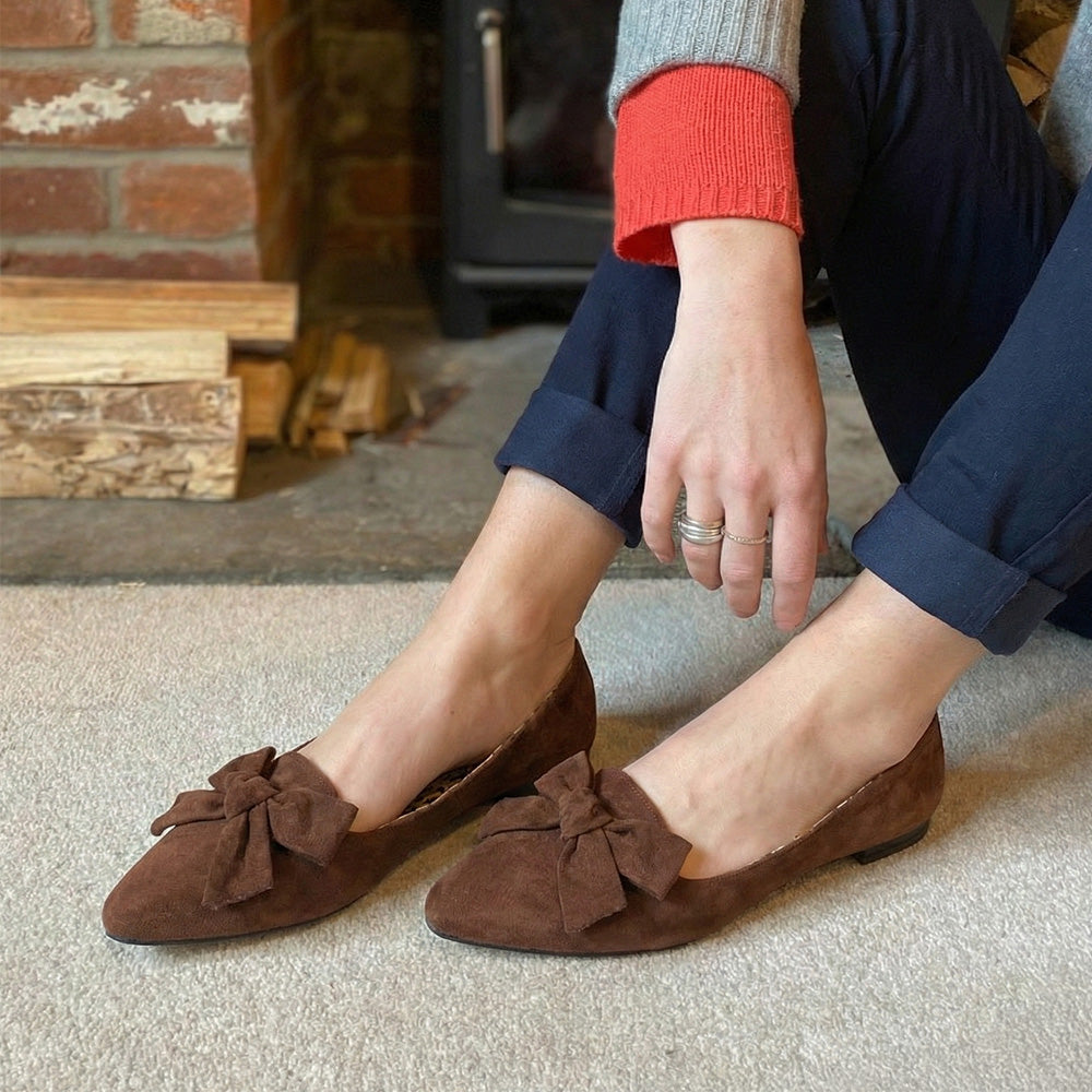 Bella Bow Flats / Chocolate
