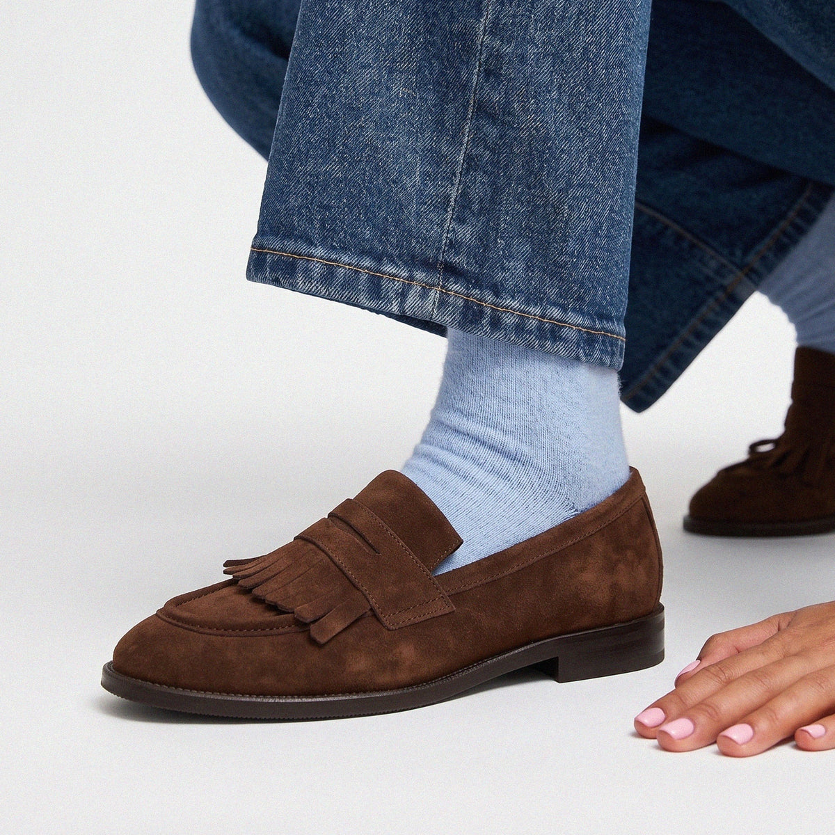 Chocolate Fringe Loafer