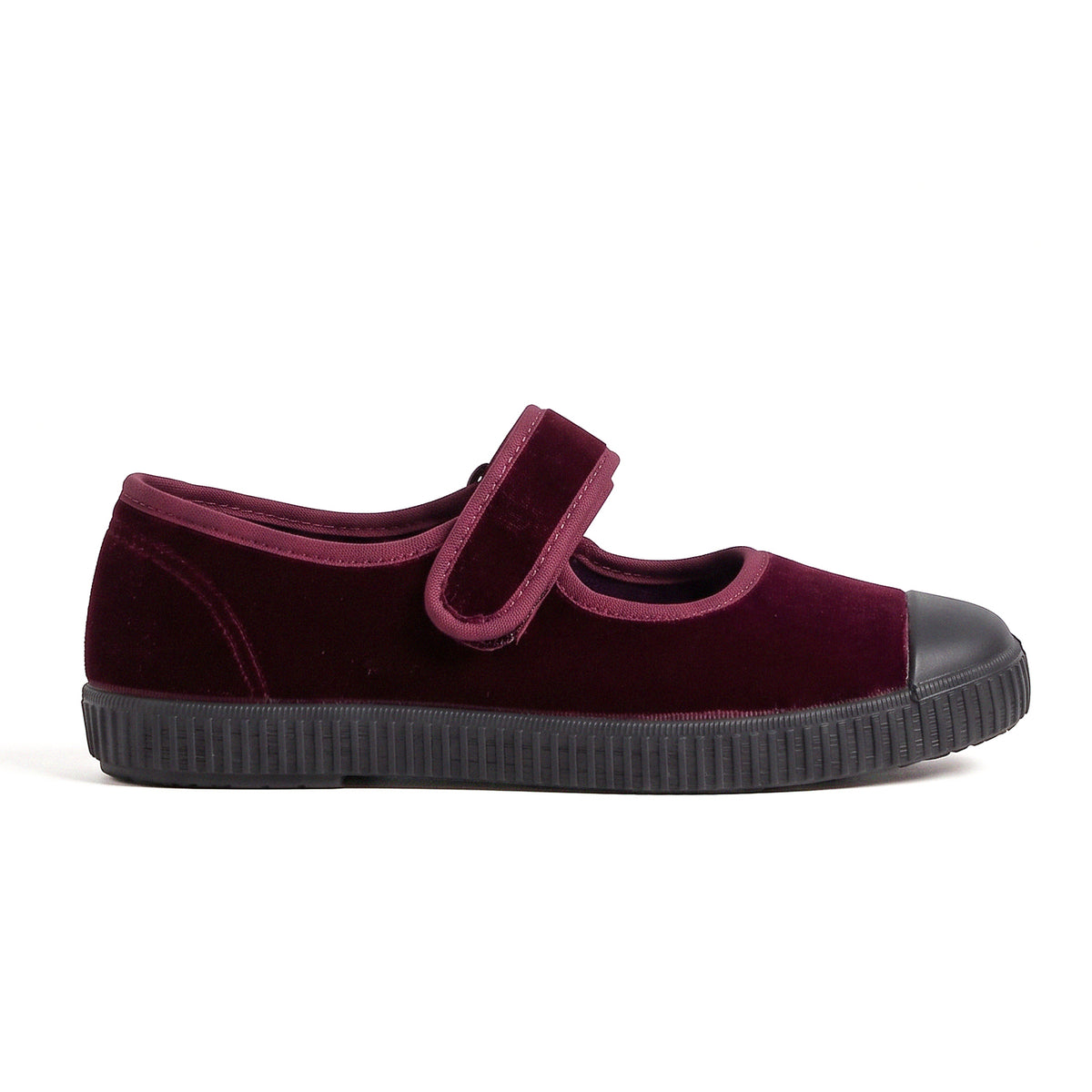 The Velvet Mary Jane - Burgundy