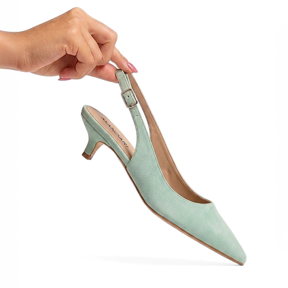 Celadon Slingbacks