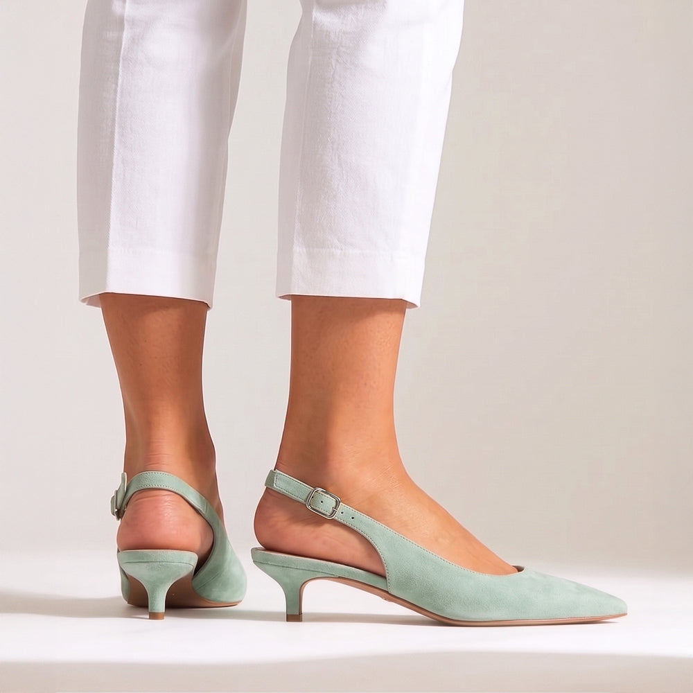 Celadon Slingbacks