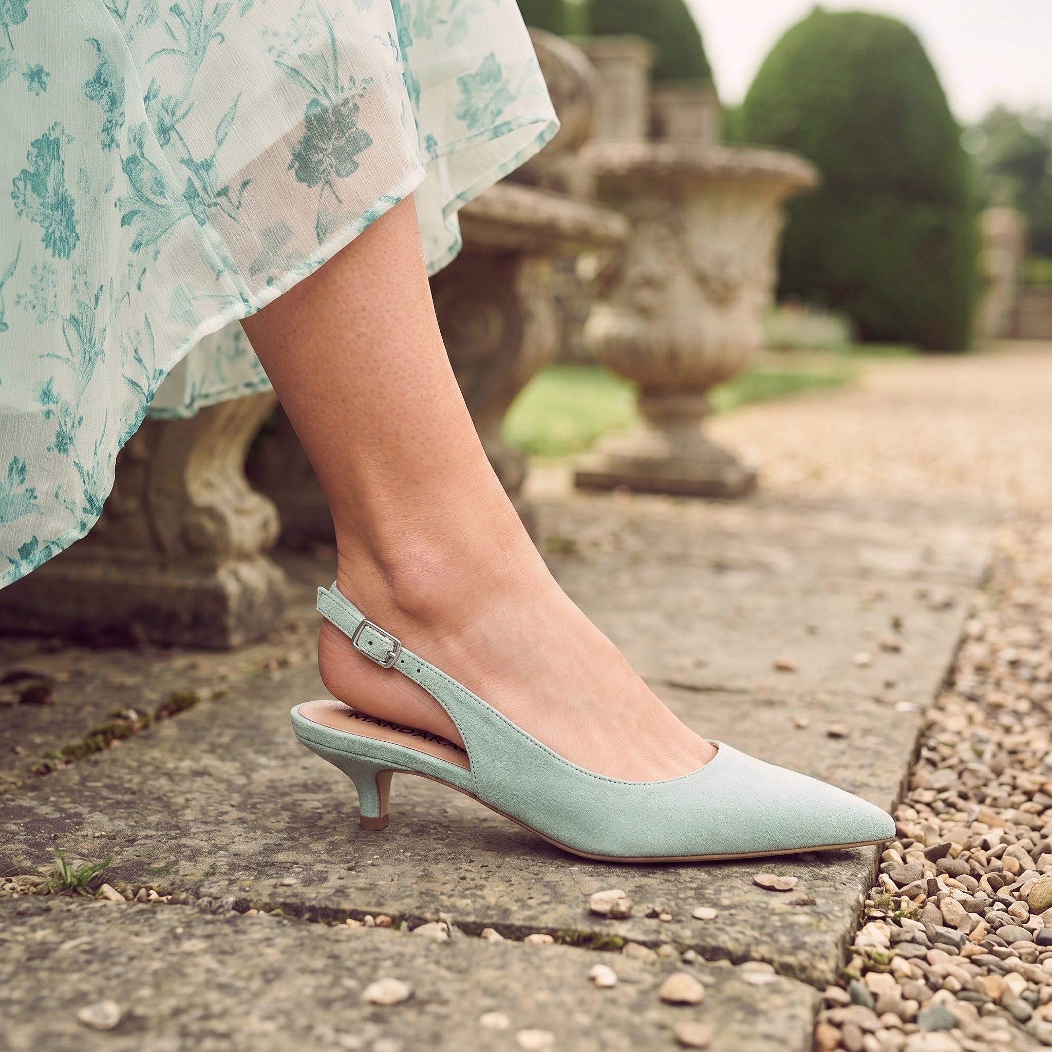 Celadon Slingbacks