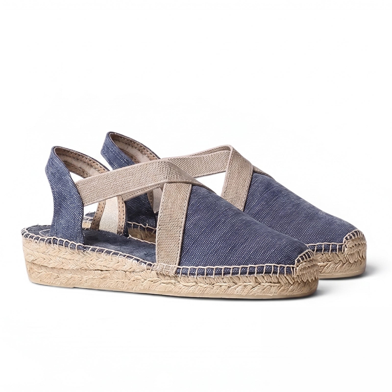 Denim Wedge Espadrilles