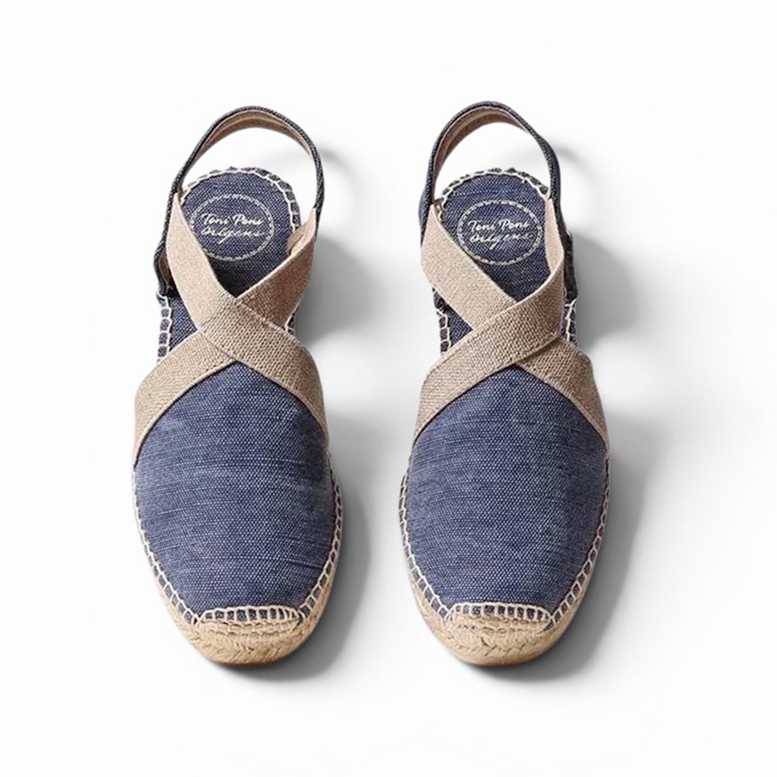 Denim Wedge Espadrilles
