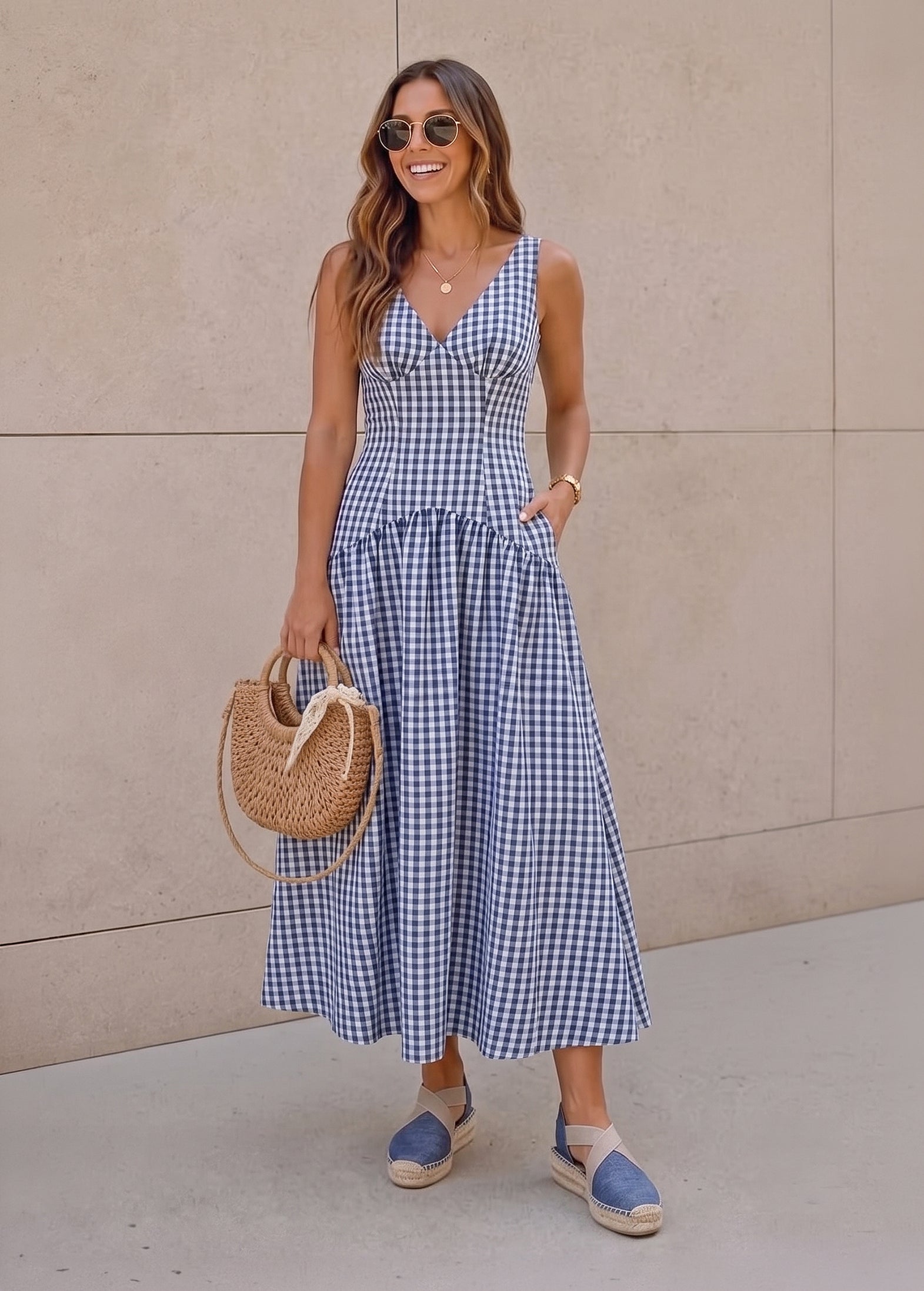 Denim Wedge Espadrilles