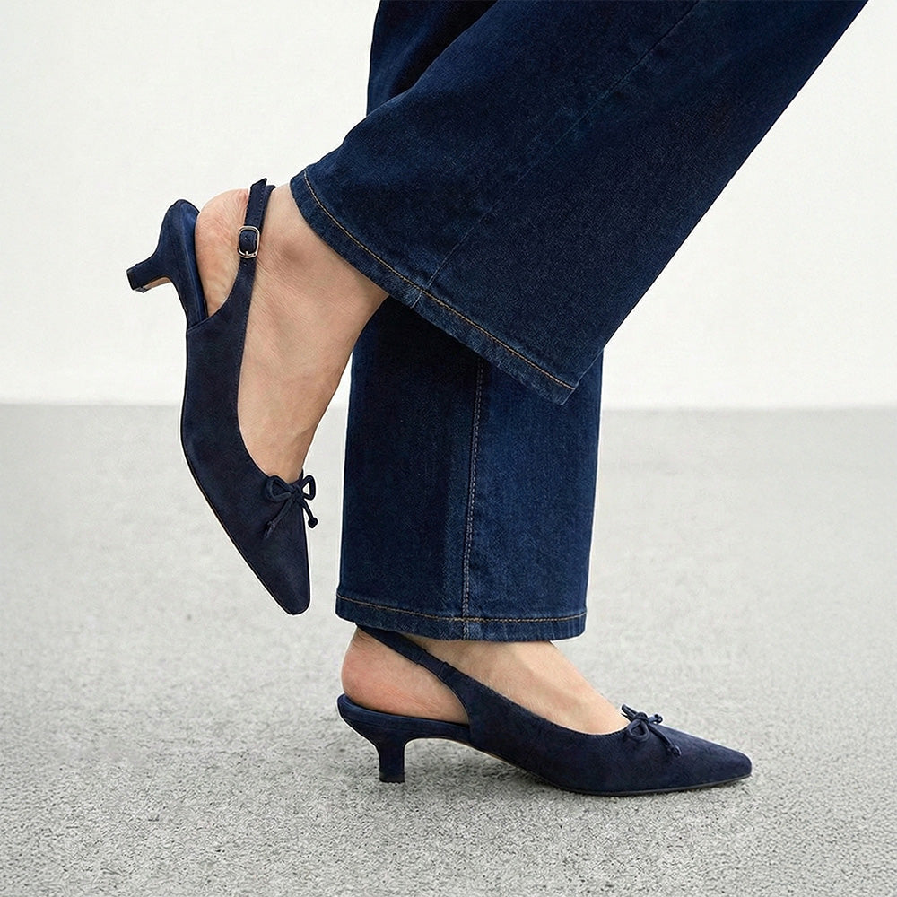 Paris Slingbacks / Navy
