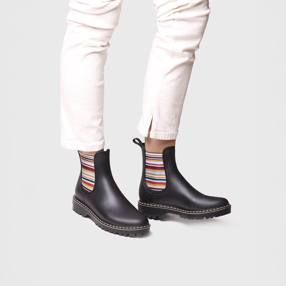 Waterboots! Navy Stripe