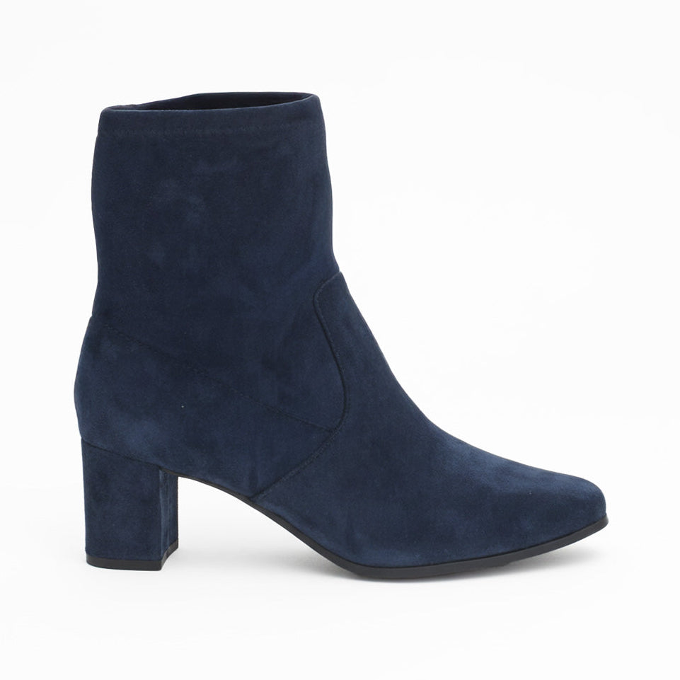 Klara Stretch Suede Ankle Boots