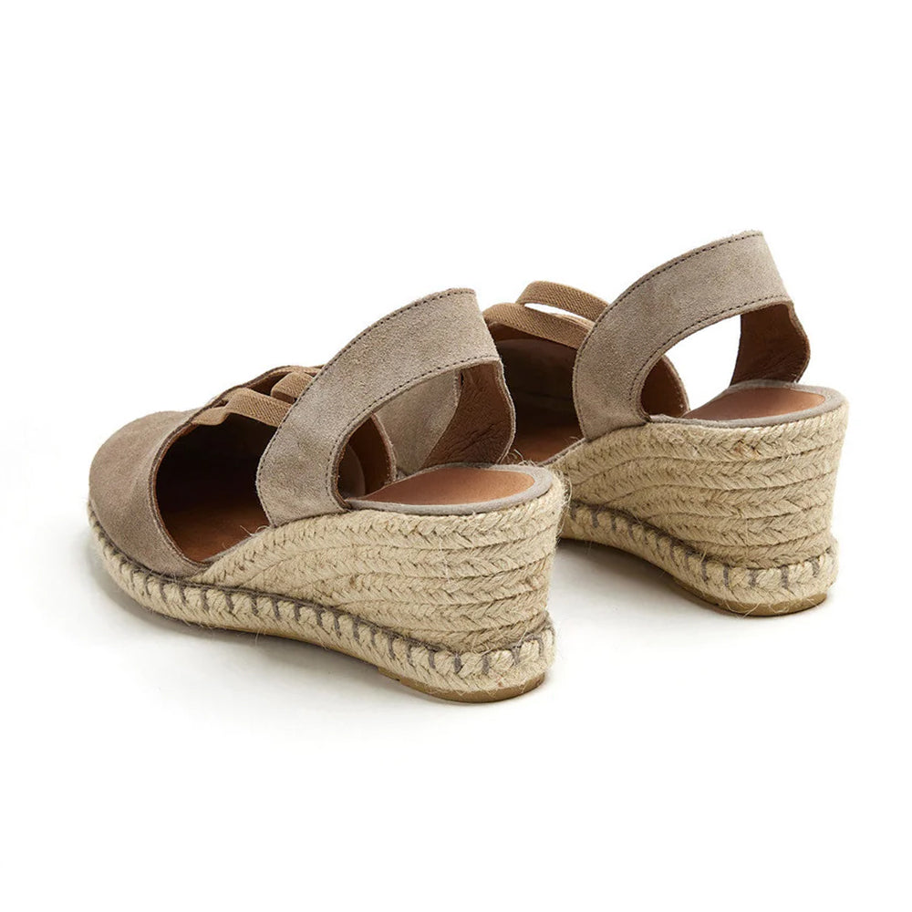 Malaga Wedge Espadrilles / Stone