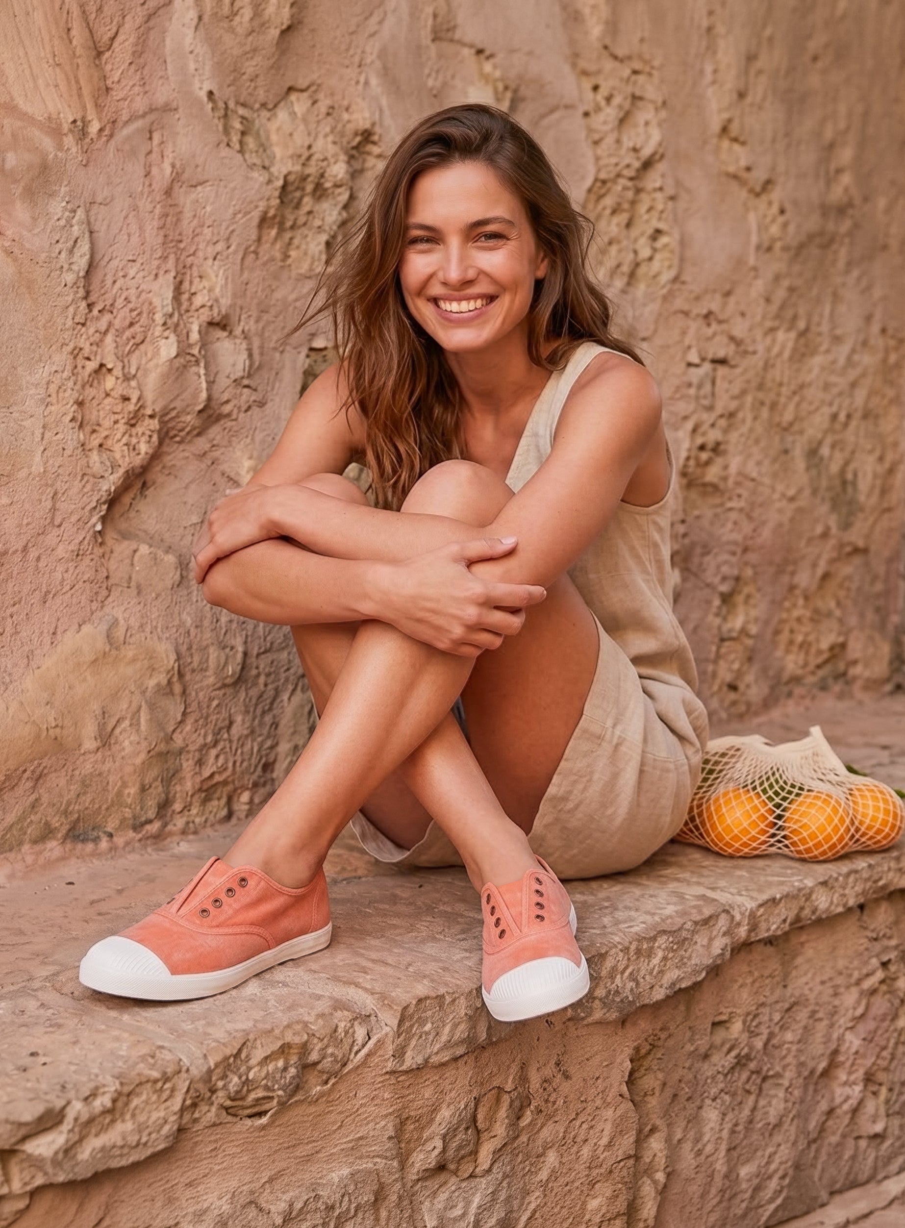 Summer Plimsolls / Coral