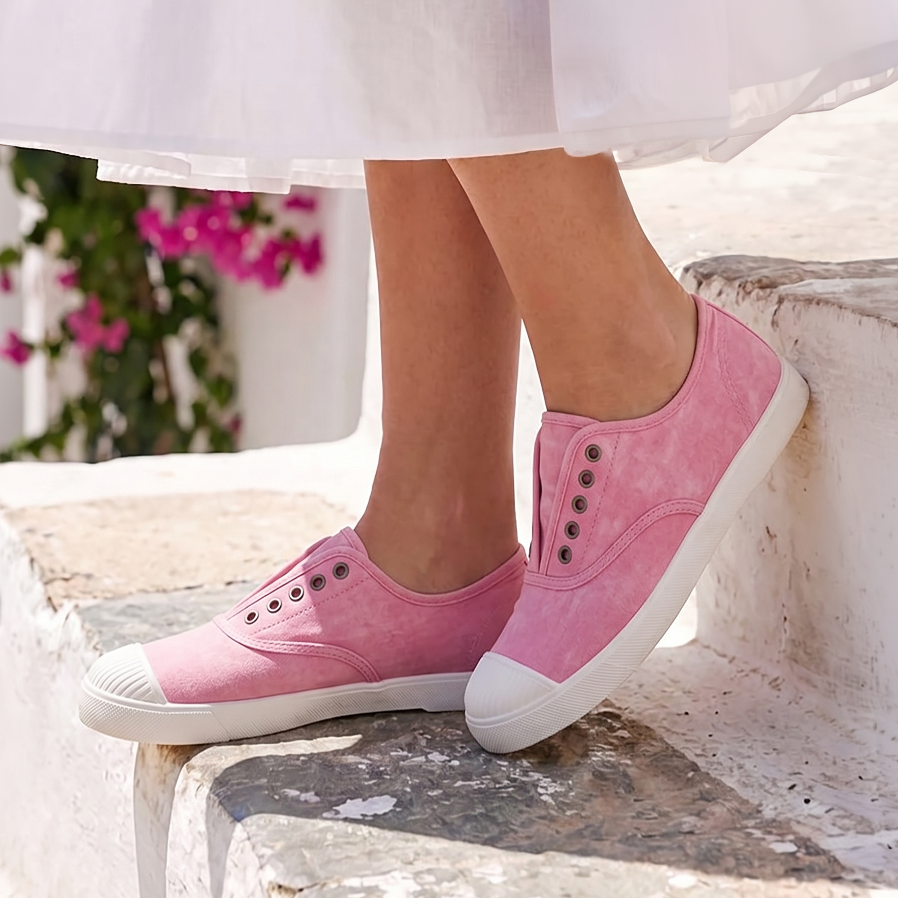 Summer Plimsolls / Rose Pink