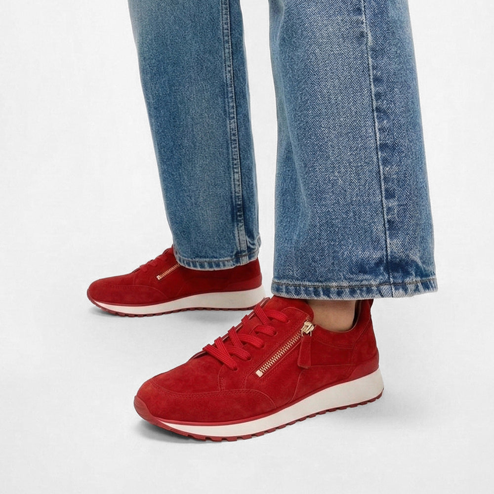 Red Suede Sneakers