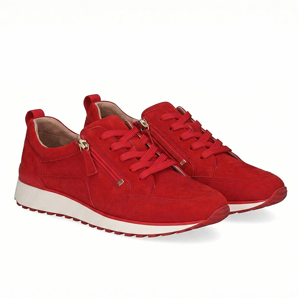 Red Suede Sneakers