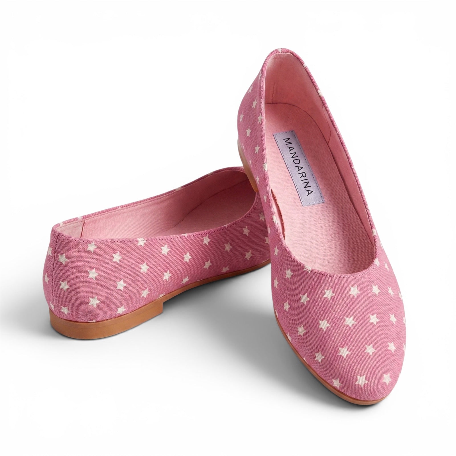 Pink Star ballet flats / factory seconds / UK5