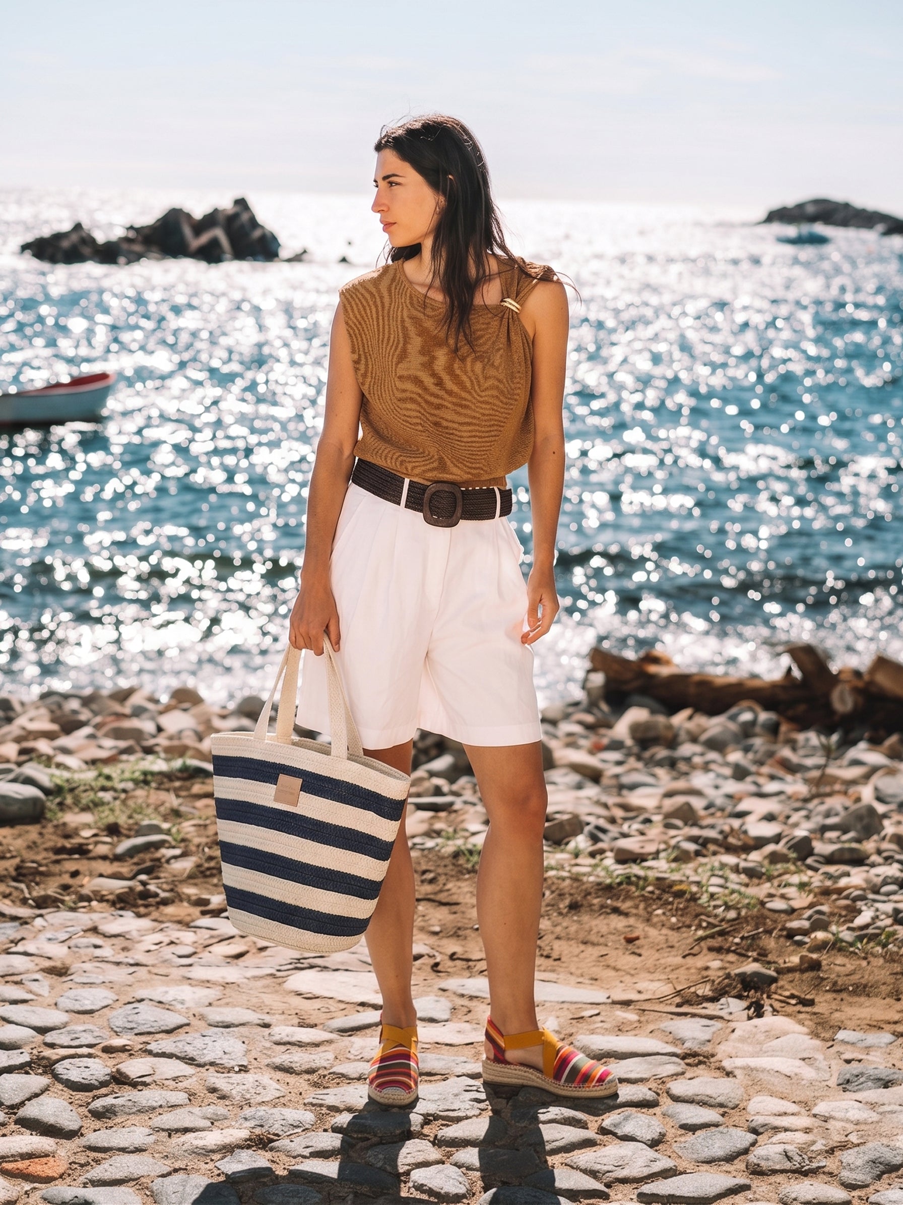Sunset Stripe Wedge Espadrilles