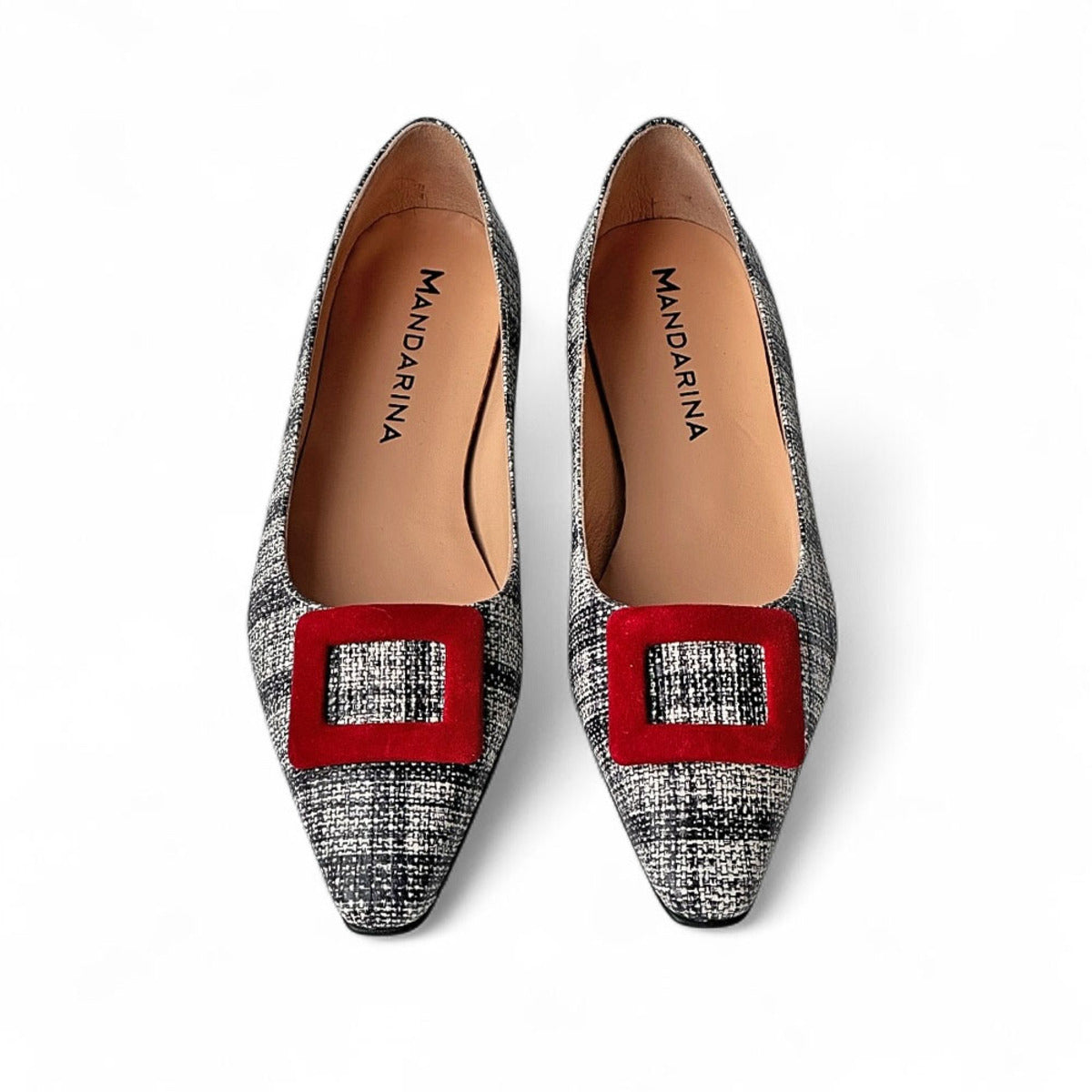 Tweed Buckle Flats