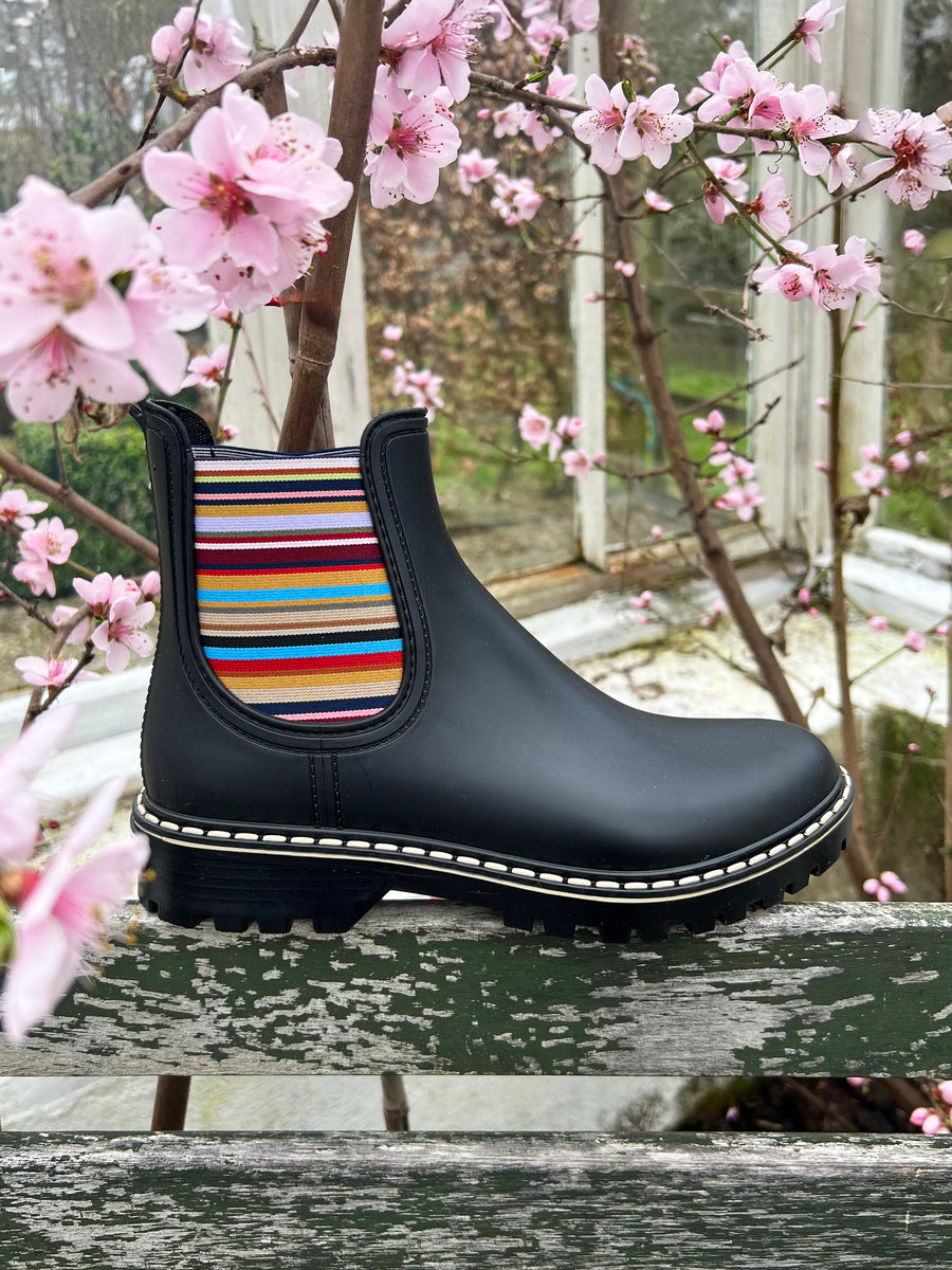 Waterboots! Navy Stripe