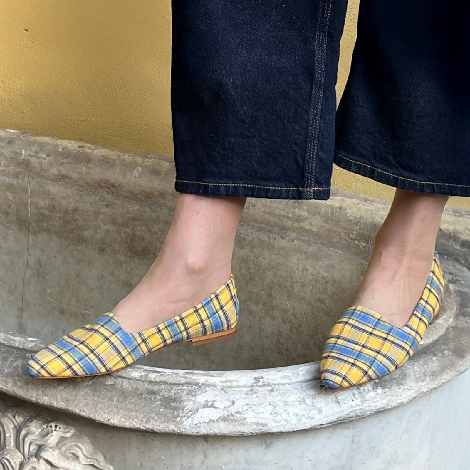 Blue & Yellow Isla Flats