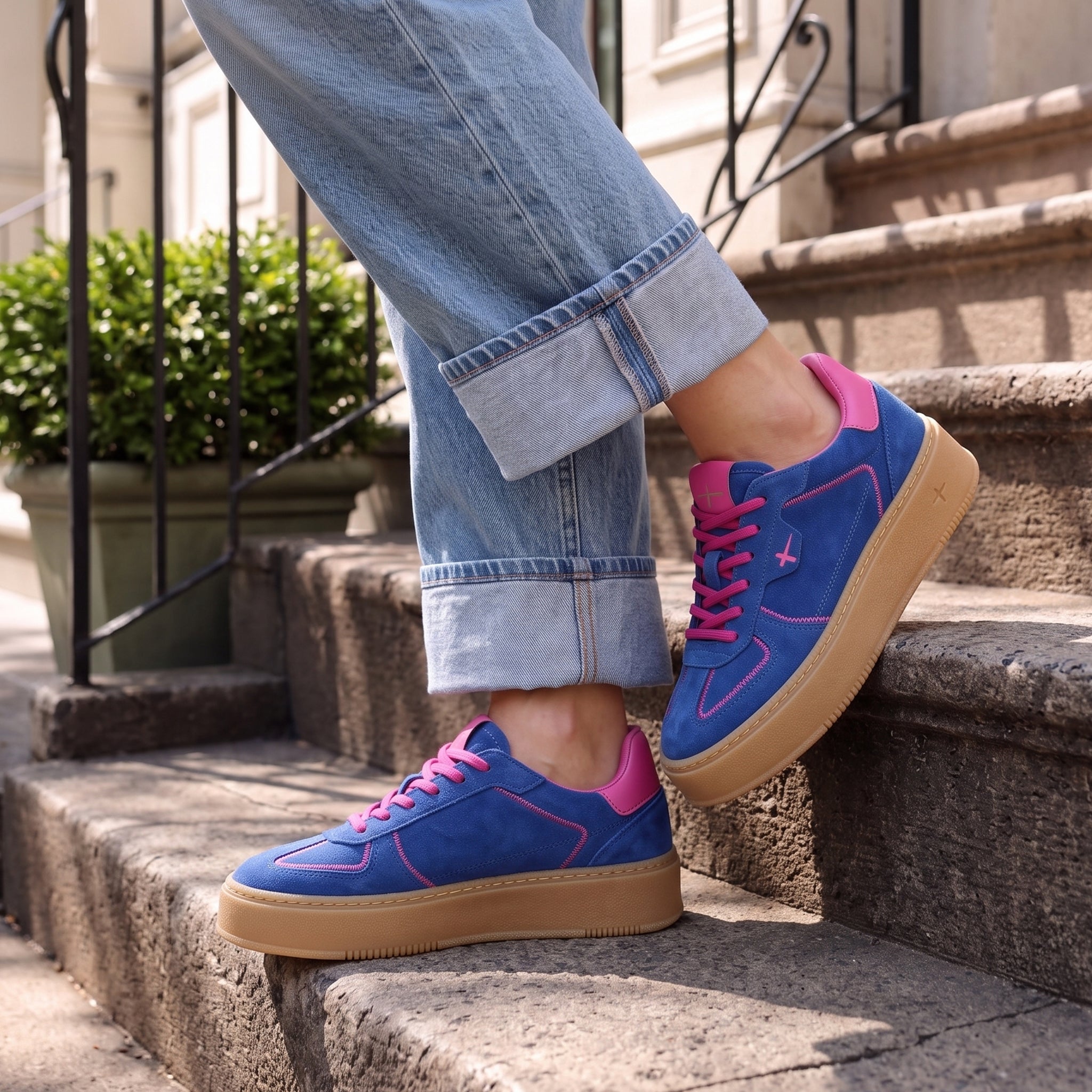 Bright Blue Sneakers