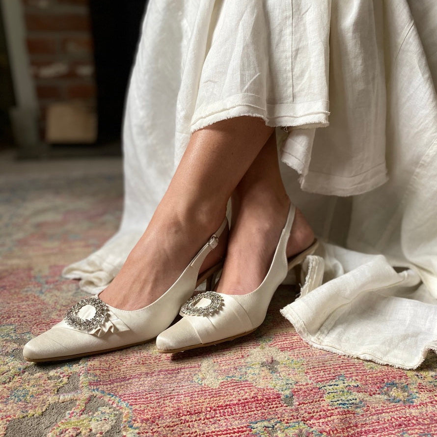 Araminta Wedding Slingbacks